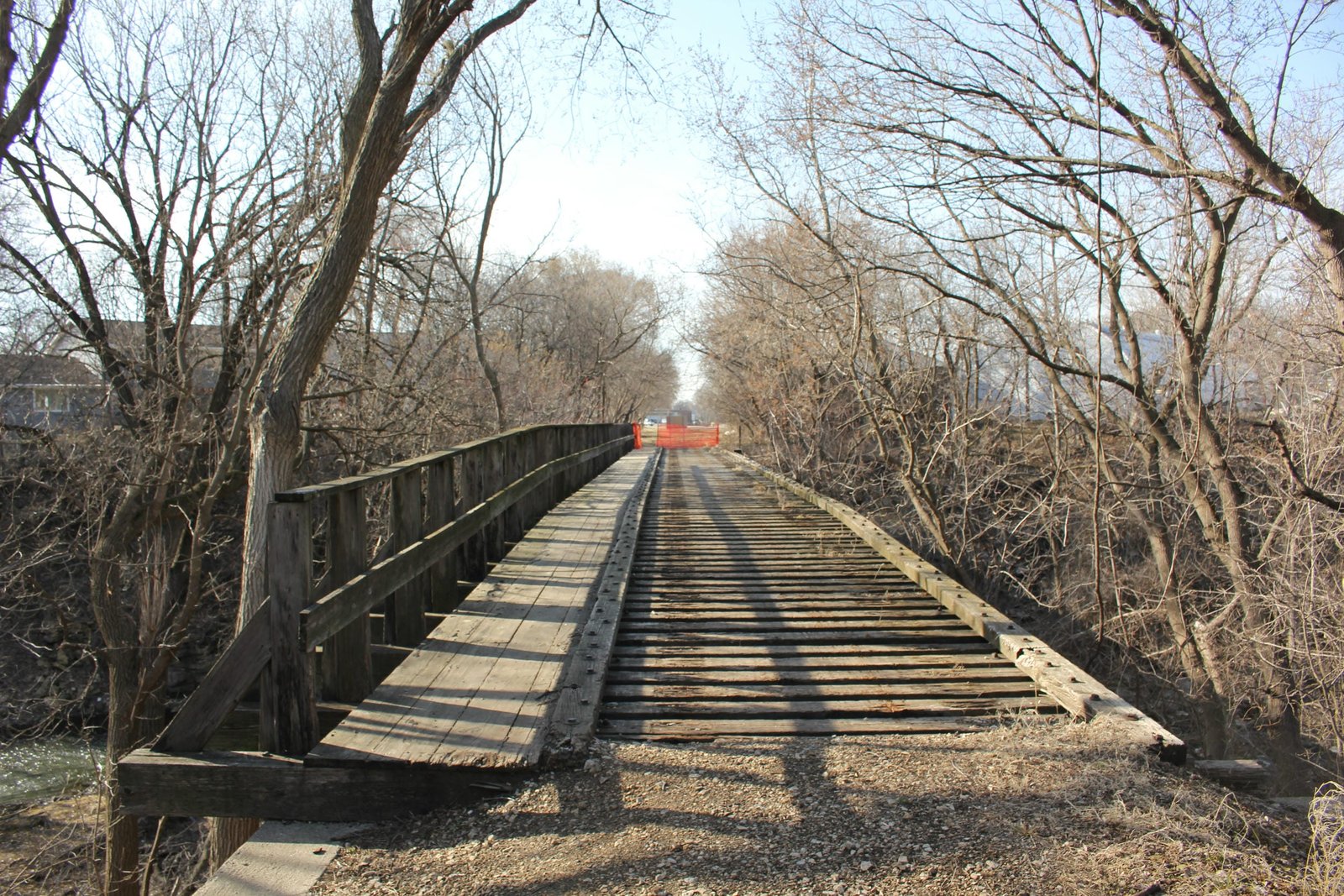 Looking north